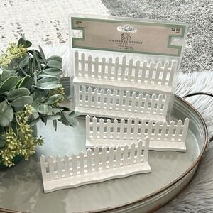 Mayberry Street 2017 White Picket Fence Village Acc Double  2-pack Bundle (4pc)